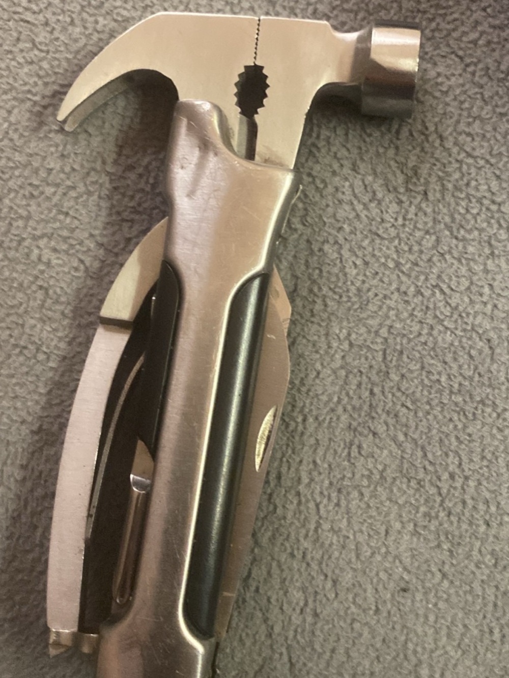 Multi-Function Stainless Steel Hammer Multi-Tool in Silver